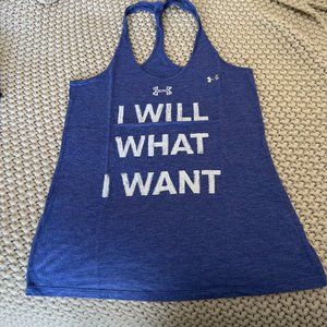 Under Armour I WILL WHAT I WANT Tank